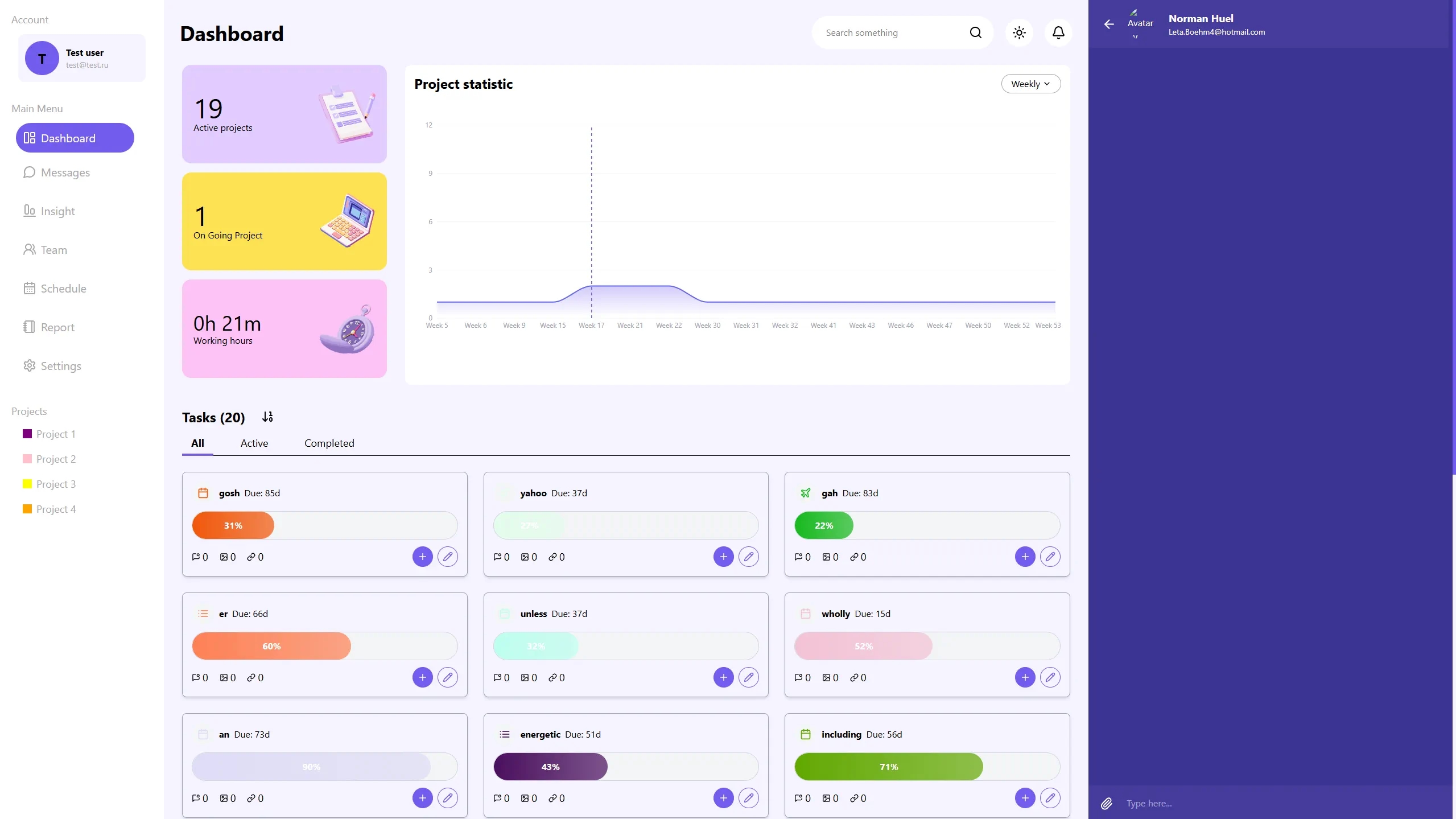 Снимок проекта «Task Hub», 1 из 2